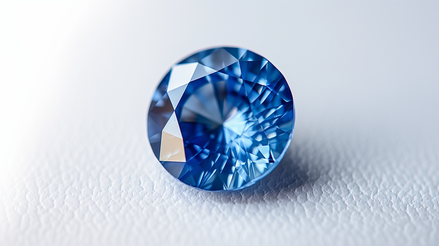 a light vivd blue kashmir lab grown sapphire 